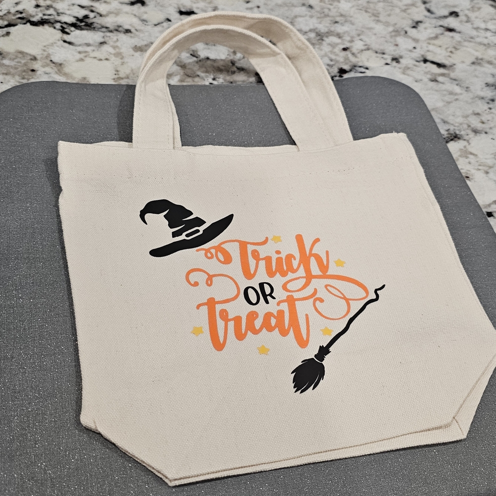 Halloween Trick or Treat Canvas Tiny Tote Bag